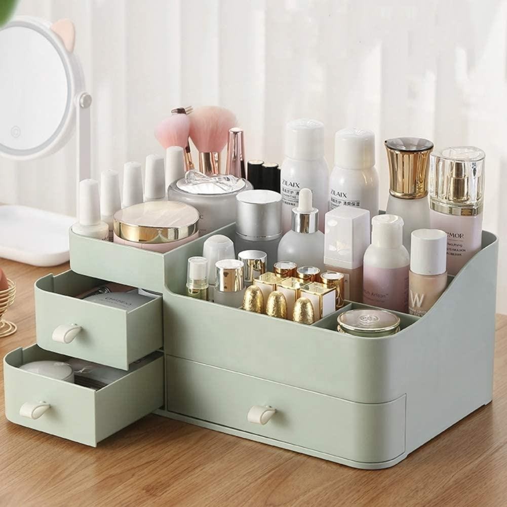 Desk cosmetic storage bin makeup organizer box New Cosmetic Storage Box Organizer Jewelry Makeup organizer makeup storage box