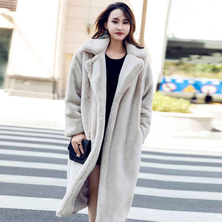 2022 New Wholesale New Fashion Ladies Spring Fake Fur Coats Women Faux Fur Jacket Coats